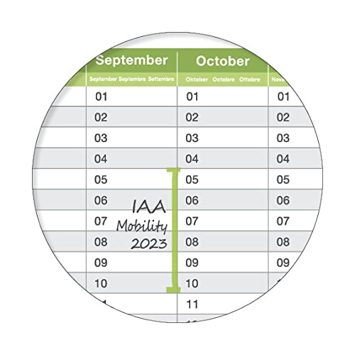 Calendario perpetuo cancellabile calendario compleanno calendario perpetuo calendario perpetuo anno planner (100x70cm - DIN B1) incluso 1 pennarello - ARROTOLATO - sempre utilizzabile grande, indipendentemente dall'anno 