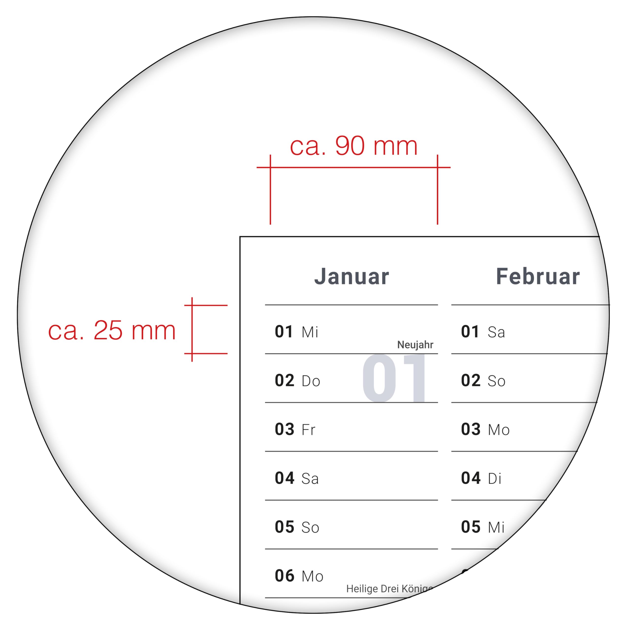 Abwischbarer XL Jahresplaner Wandkalender 2025. Wandplaner gerollt 118,8 x 84,0 cm gross DIN A0 inklusive 4 Marker. Jahreskalender 2025, Kalender - deutsche Sprache - von Gigatime