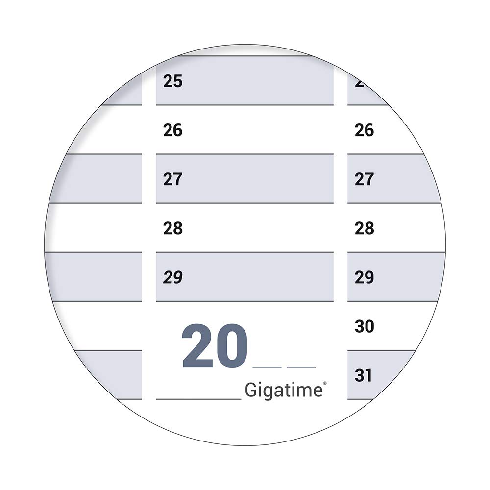 Calendario permanente calendario compleanno calendario da parete perpetuo eterno A2 59,4 x 42,0 cm con pennarello riutilizzabile in modo permanente, lavabile, indipendentemente dall'anno 